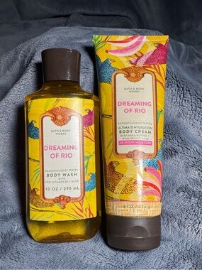 Bath & Body Works Dreaming of Rio Body Wash & Body Cream Set